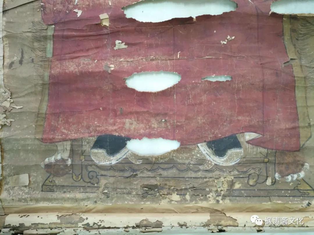 枫涛斋装裱案例：余姚朱氏祖像修复过程实录