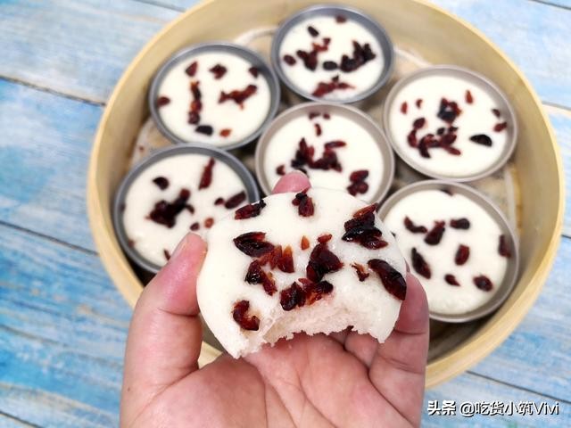 婆婆做红糖发糕,怎样做的大米发糕又软又糯又劲道