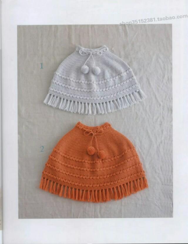 棒针编织斗篷披肩图解,棒针大斗篷图解