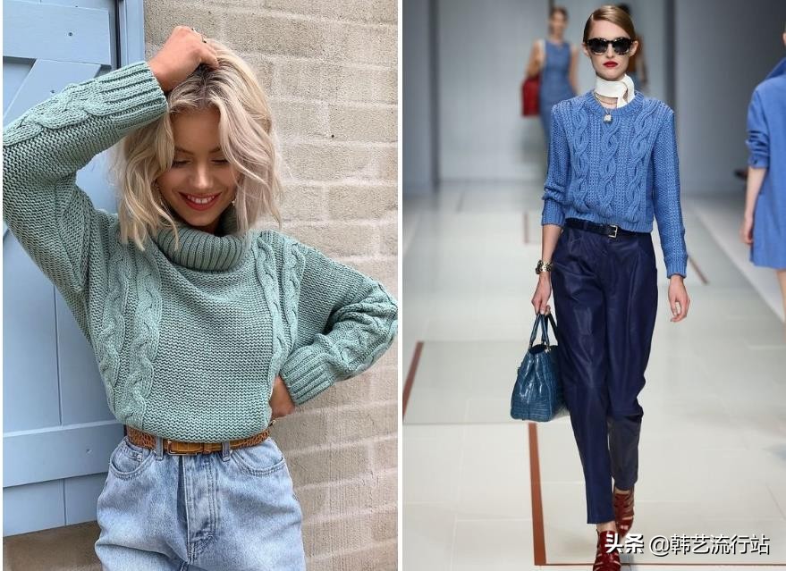 宽松休闲毛衣女韩版慵懒风的编织,又到了编织毛线的季节