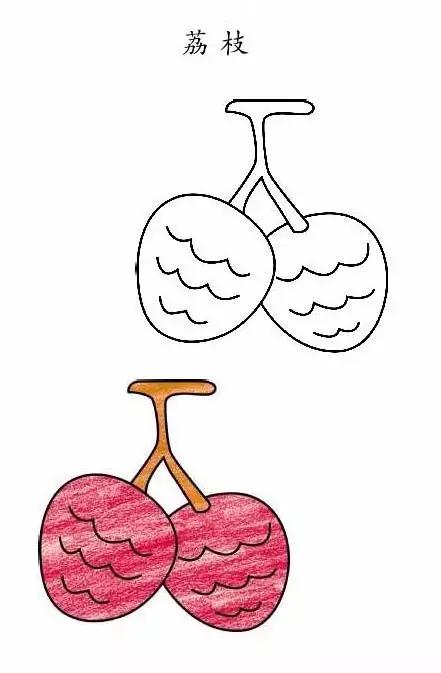 水果简笔画拟人化小学生四年级,画食物甜品和水果零食简笔画
