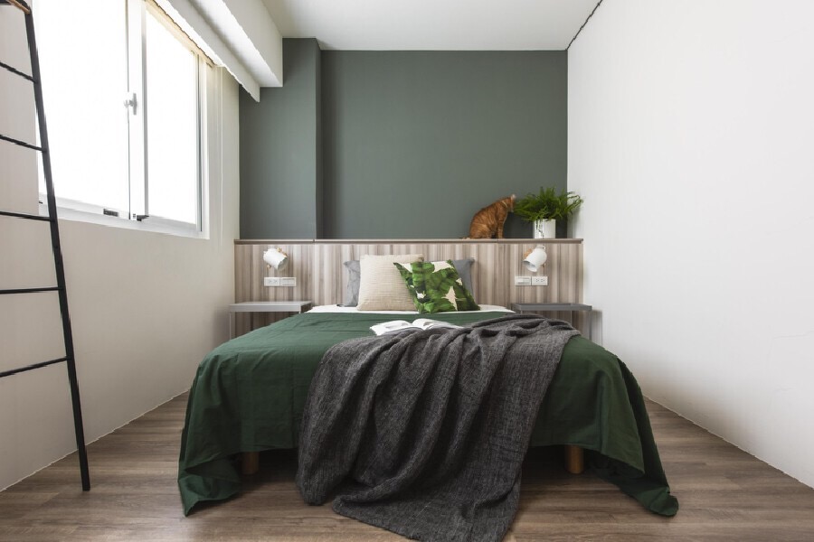 浅粉色墙面全屋装修效果图,粉色墙面女生卧室装修效果