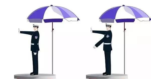 科一科四交警手势解读,科四交警手势答题全部技巧