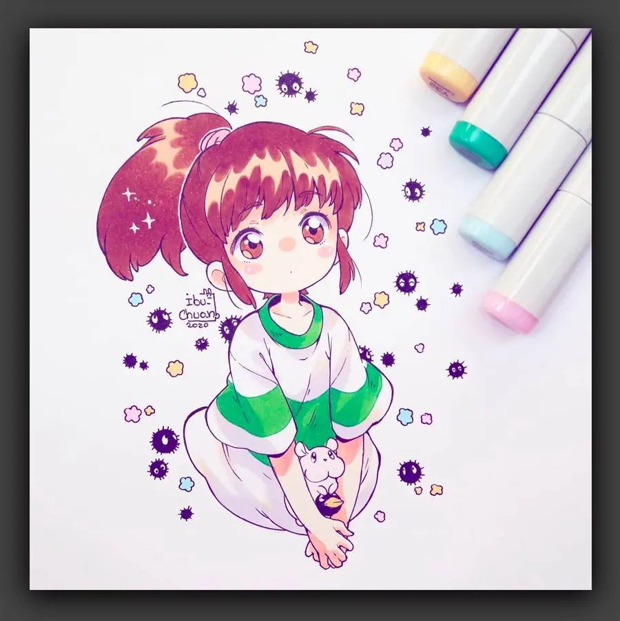 卡通动漫人物绘画素材9-12岁,绘画学习图文