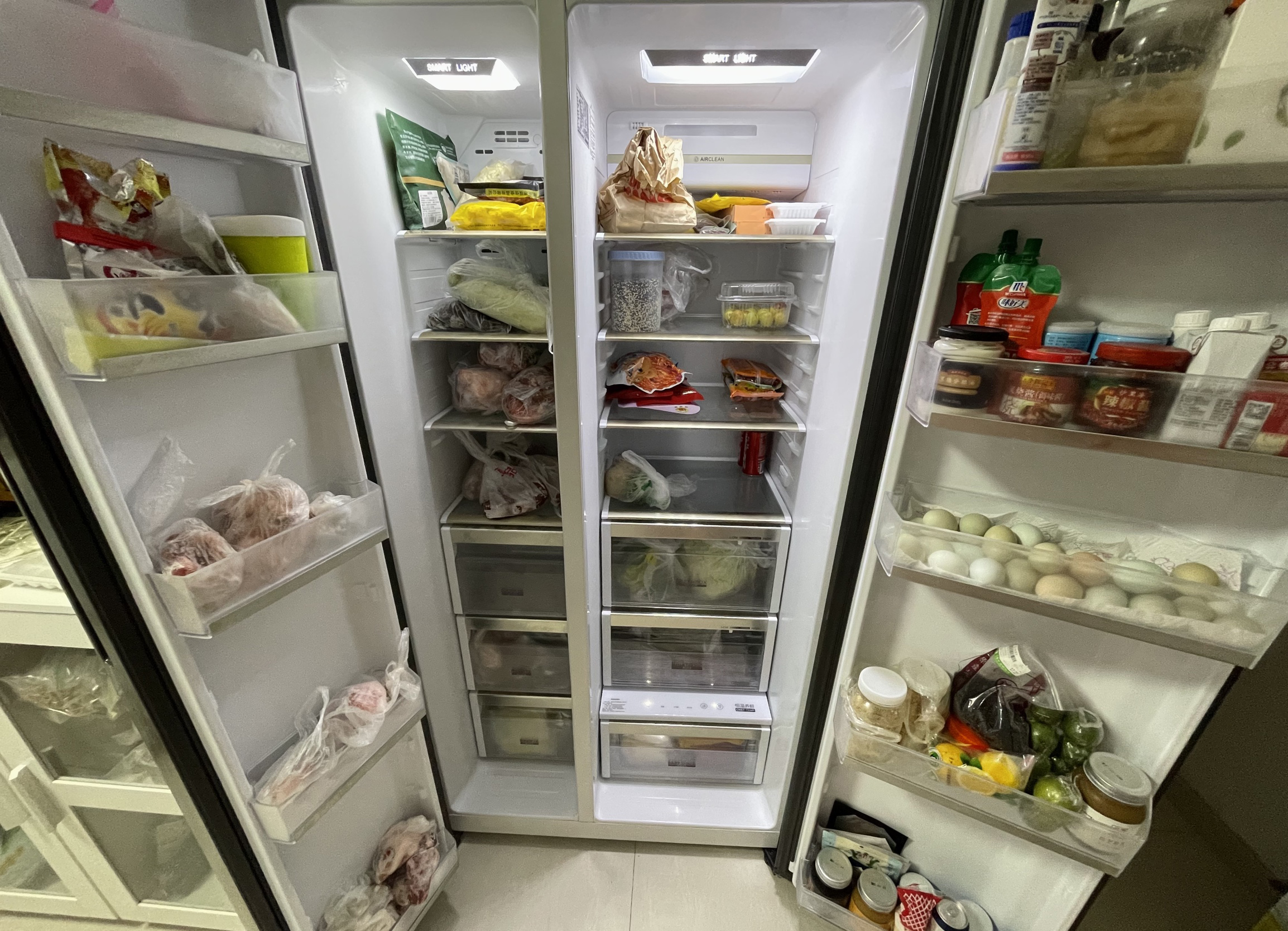 十字对开冰箱为什么容量都比较小,家用十字对开门冰箱一般买多大的