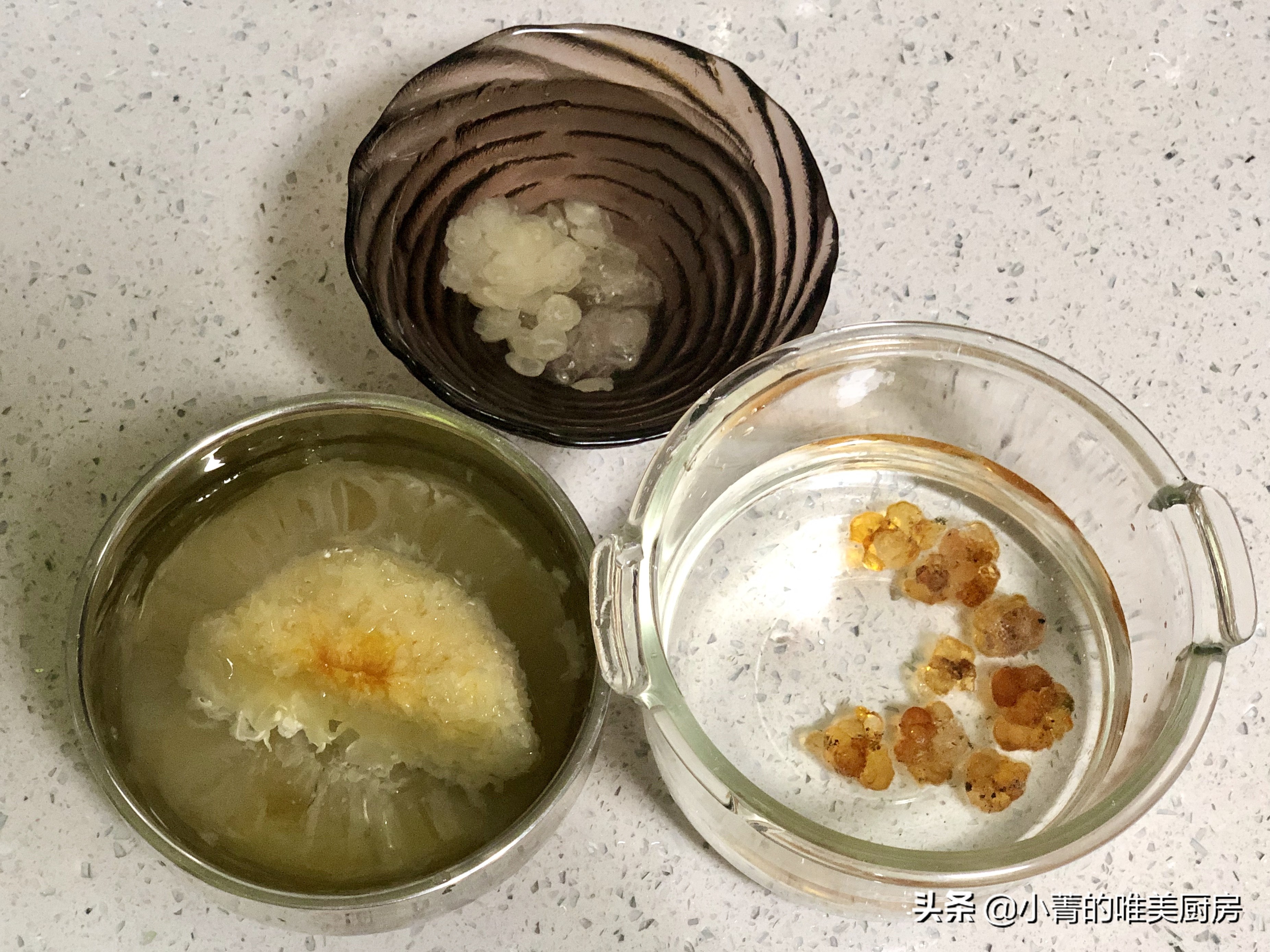 桃胶皂角米雪燕羹满满的胶原蛋白,桃胶皂角米雪燕羹图片