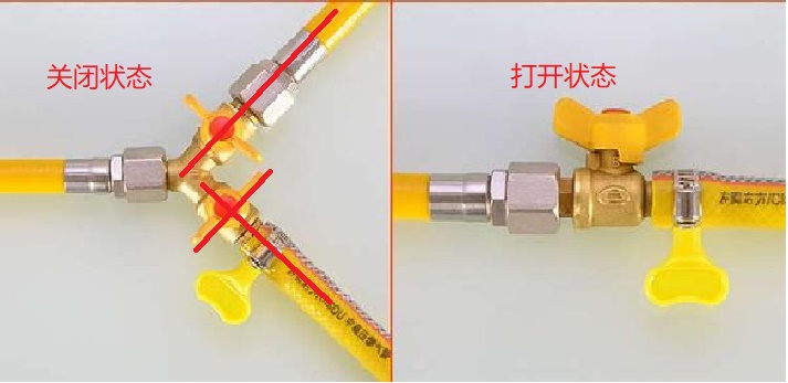 天然气开关阀门正确使用方法消防,天然气热水器阀门开关的正确图解