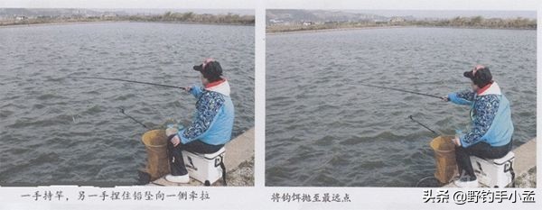 阴雨天钓鱼抛竿技巧图解,野钓大风天怎么抛竿快呢