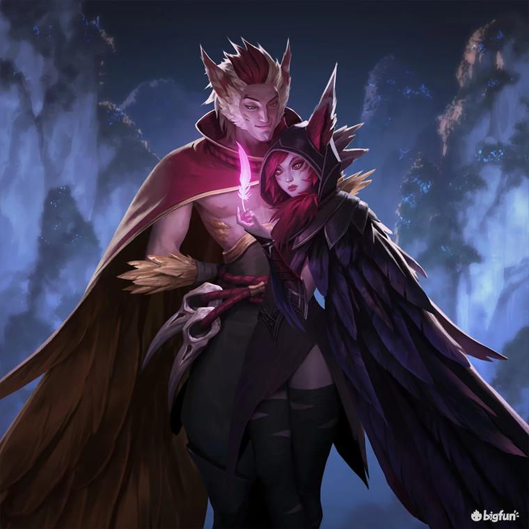 英雄联盟霞与洛,英雄联盟霞和洛星空皮肤宣传动画