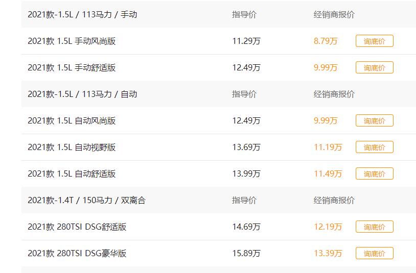 大众朗逸1.5自吸动力够用吗,大众朗逸1.5l满载动力够用吗