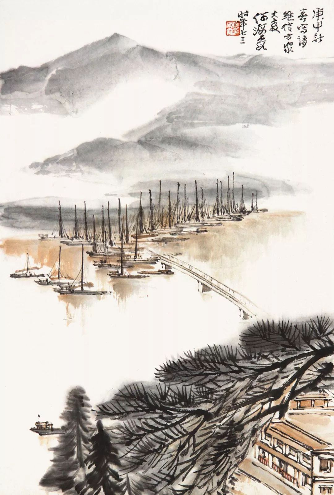 陈良宗山水画作品欣赏,陈家振山水画作品欣赏