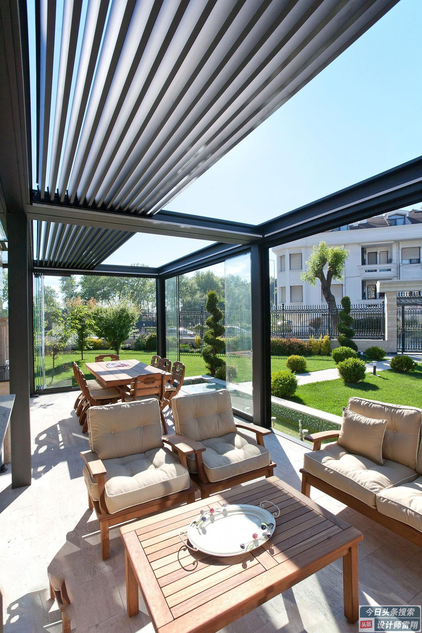 别墅庭院阳光房2023最新款设计,庭院阳光房设计