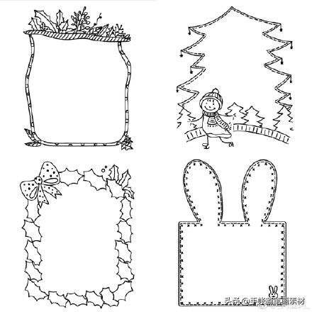 花边框简单素材,视频边框素材简单高级感