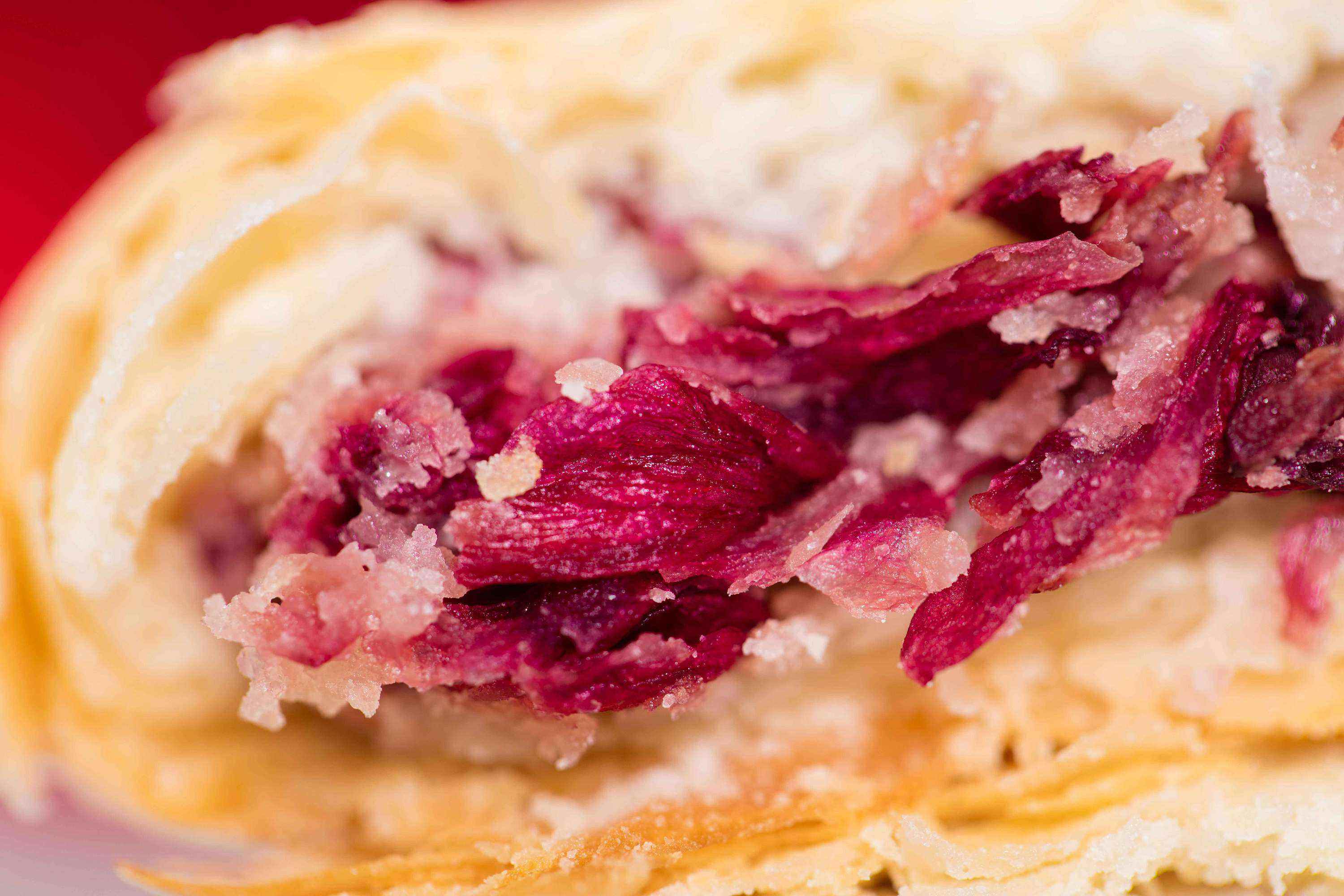 云南特产百花鲜花饼,正宗云南特产玫瑰鲜花饼