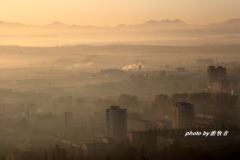 朝鲜的空气总是灰蒙蒙的,朝鲜雾霾