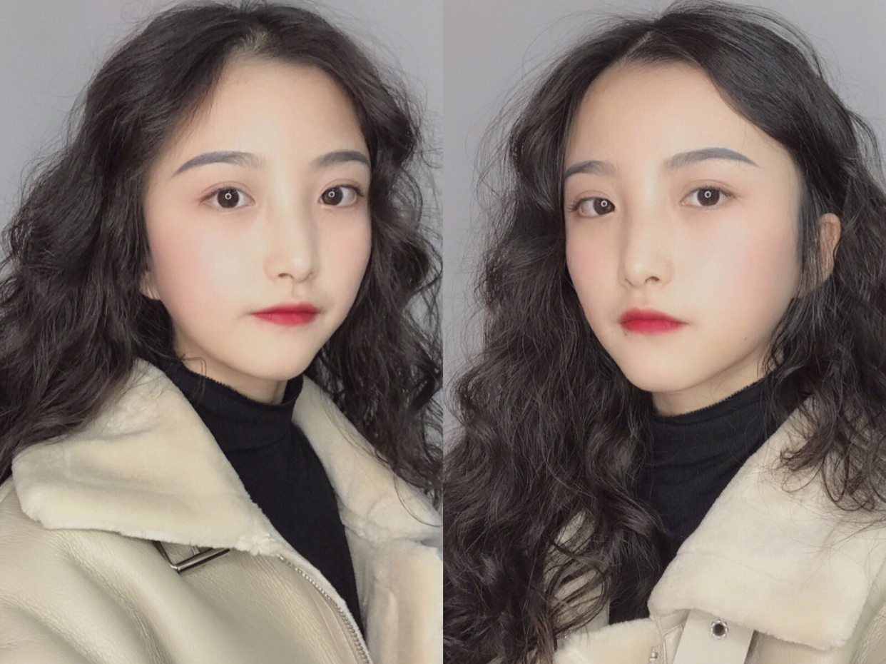 海藻烫短发发型图片大全,不挑脸型的齐刘海烫发