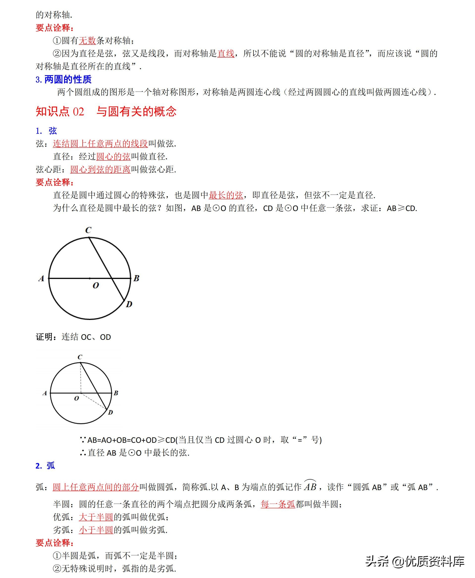 初中九年级下册数学圆的讲解视频,初中数学九年级全套视频教程