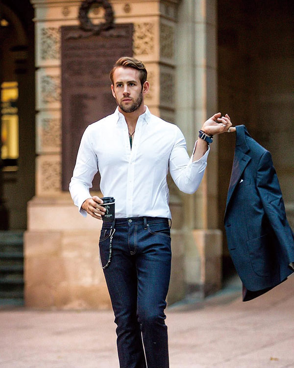 跟帅气的小哥哥学穿搭之行走的春色：八大元素打造精致型男