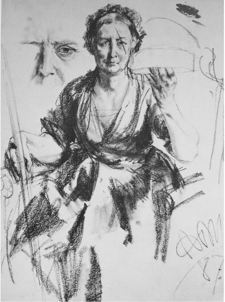 门采尔素描高清大图,门采尔高清素描风景画