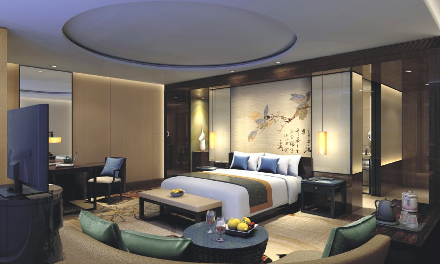 西南星级酒店设计效果图,成都酒店设计效果图