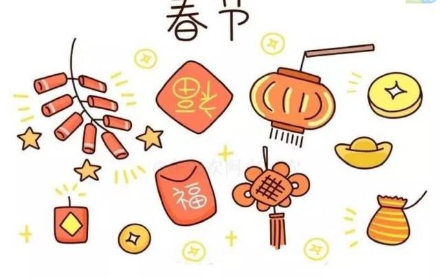 最好看的元旦节简笔画,元旦节怎么画简笔画