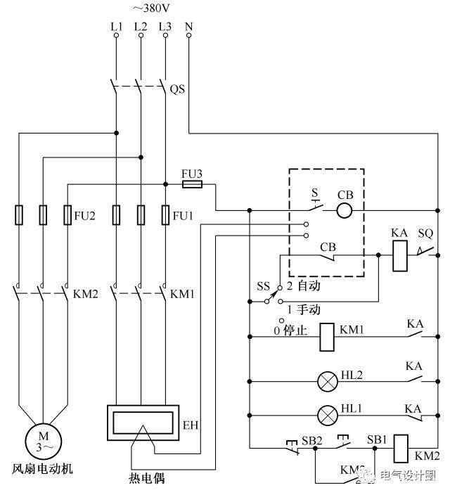 温控电路原理图,风扇温控电路
