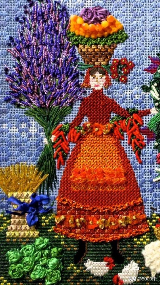 绣十字绣鞋垫的教程,十字绣绣字教程