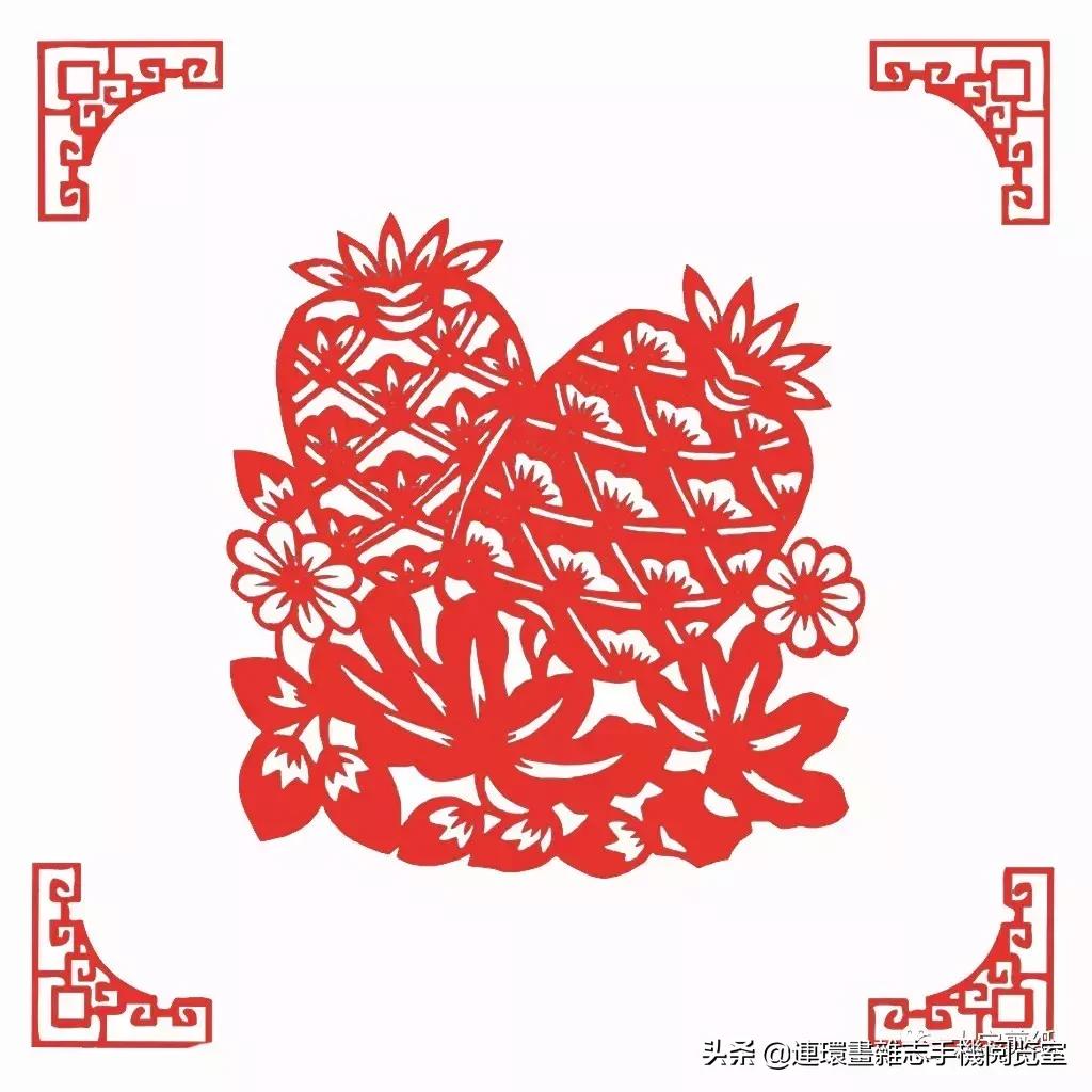 蔬菜剪纸画图片,瓜果蔬菜剪纸作品图片