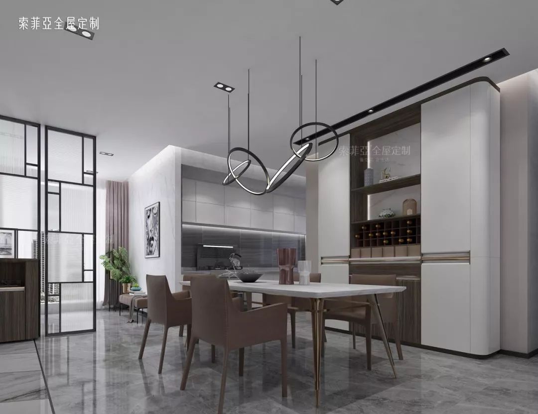 大门正对餐厅隔断效果图,客厅餐厅电视墙隔断效果图大全