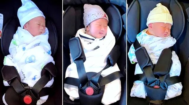 胡杏儿三胎生子公开一家人合影,41岁胡杏儿三胎得子视频