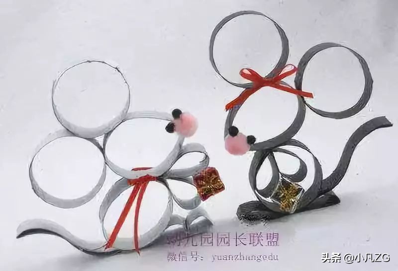 手工制作小老鼠幼儿园,亲子手工制作小老鼠幼儿园