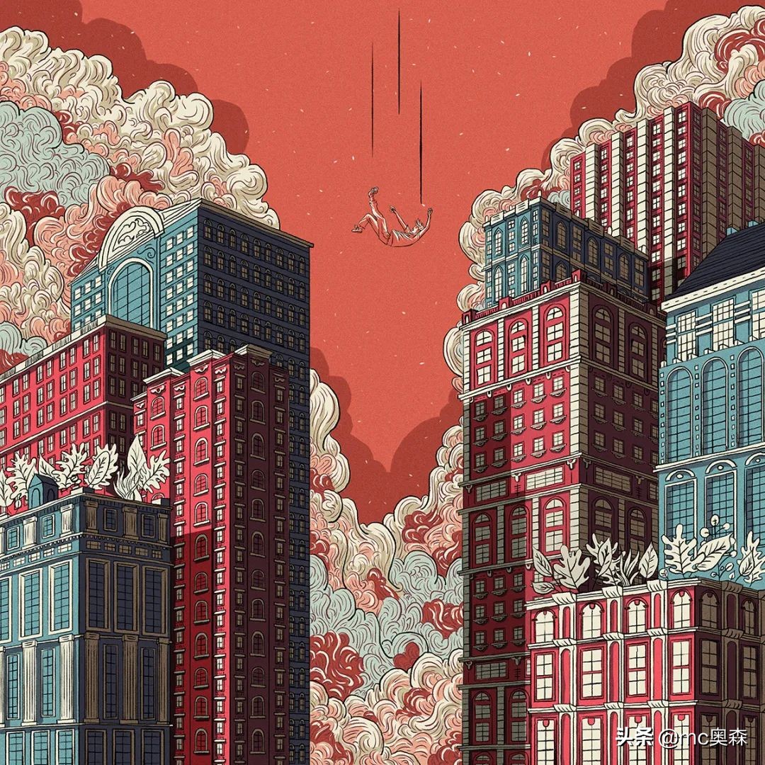 简单又能让人眼前一亮的插画配色,一组很有视觉震撼力的插画作品