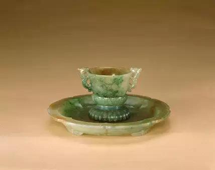 故宫博物院收藏的三彩翡翠,故宫翡翠玉石图片大全欣赏