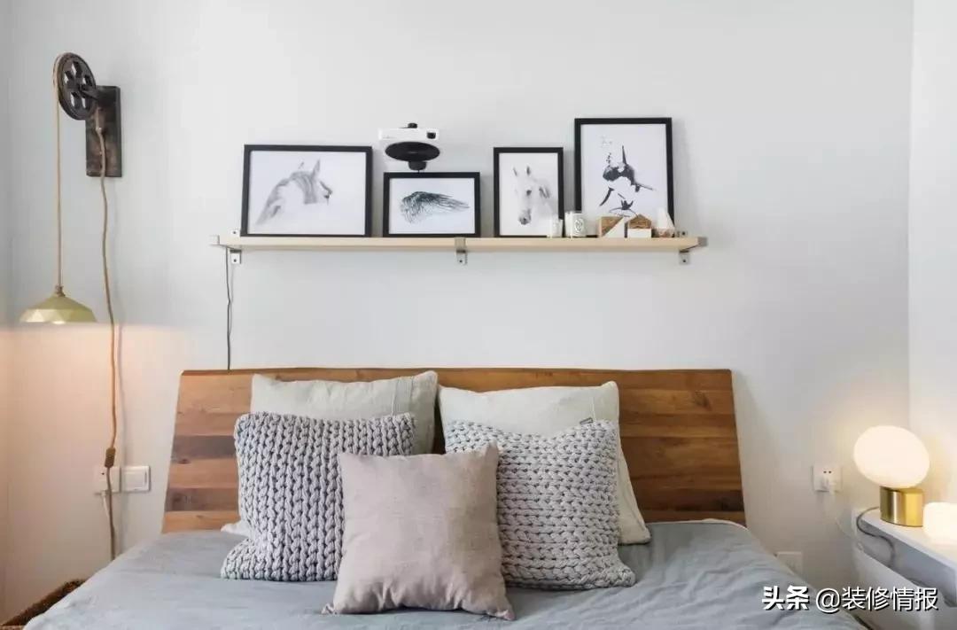 床头旁空荡荡怎么布置,卧室里床头背景怎么做好看