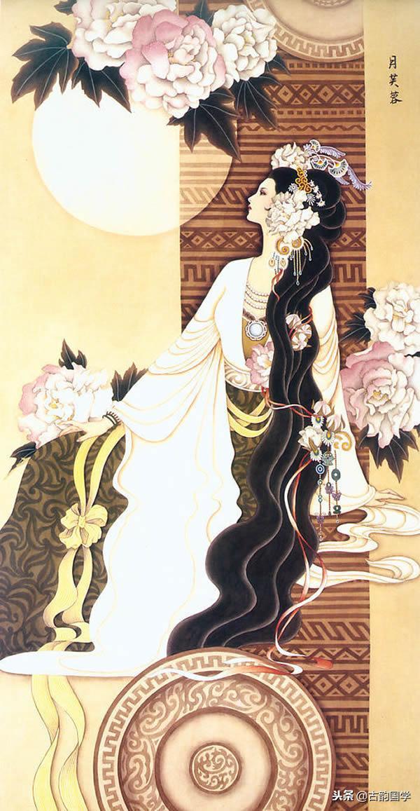 中国古典百美诗画（上）：一位佳丽一首古诗，可谓赏心悦目，收藏