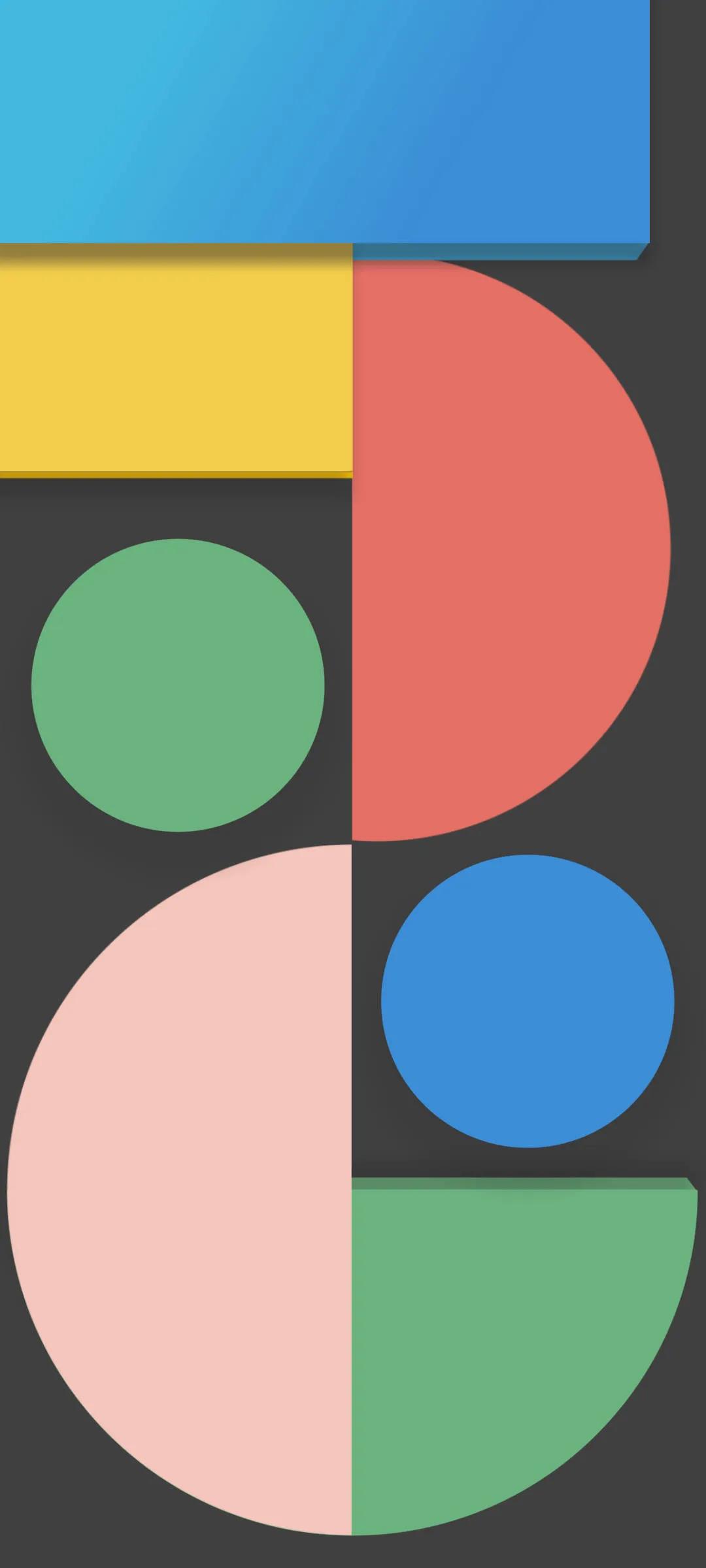 黑白圆形壁纸高清大图,创意炫彩手机壁纸