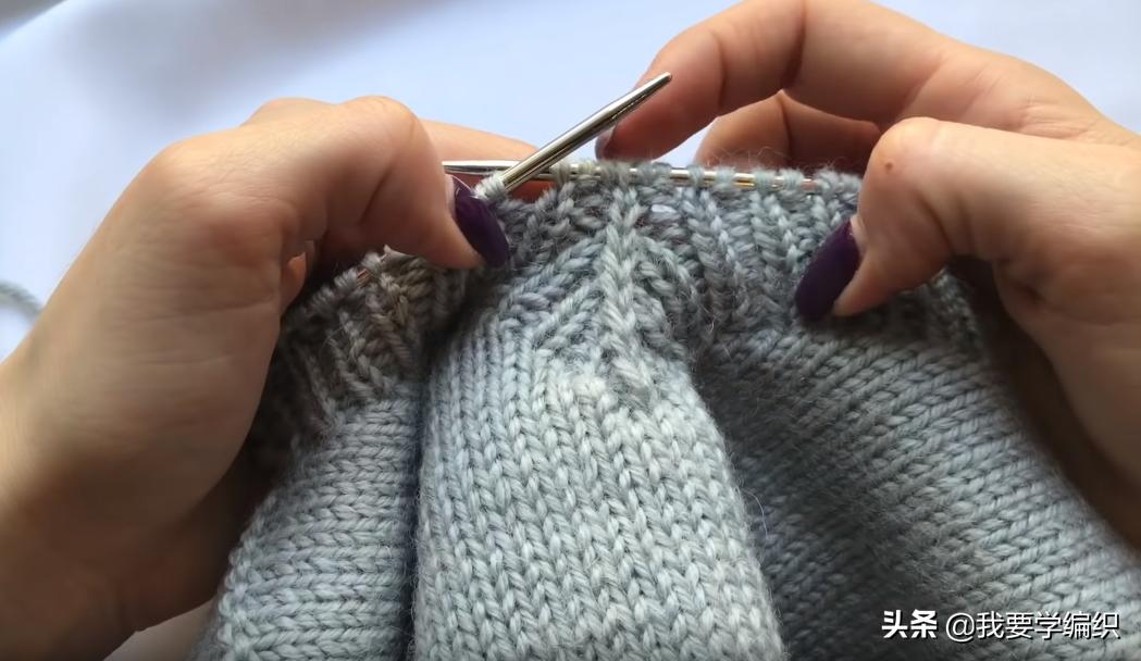 v领挑边怎么织,织毛衣织螺纹哪一个好看