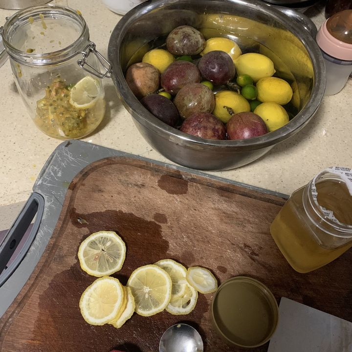 百香果金桔蜂蜜柠檬茶,蜂蜜百香果柠檬茶