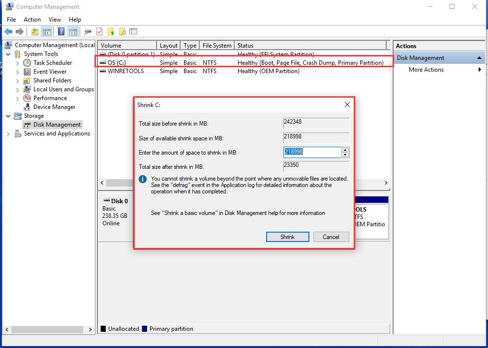 买的电脑里只有一个c盘如何分盘,怎么把电脑的c盘分成两个盘