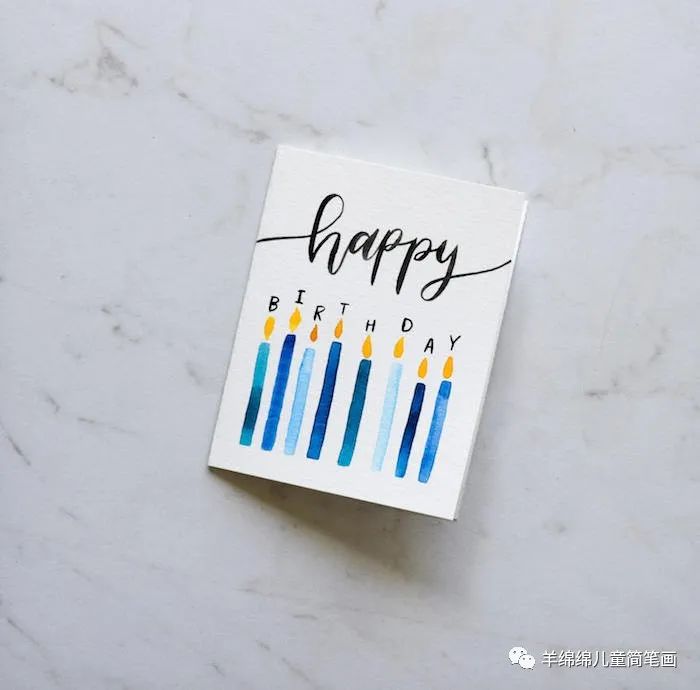 生日礼物手工贺卡happybirthday,过生日时生日贺卡的最好画法