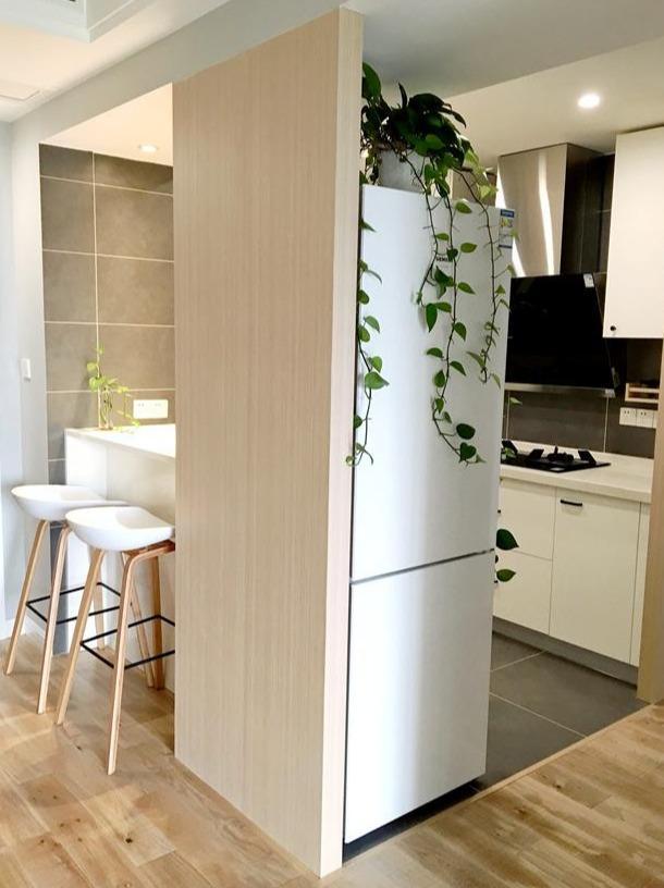 深圳装修晶志装饰89㎡新家装北欧风,地砖做美缝,漂亮极了