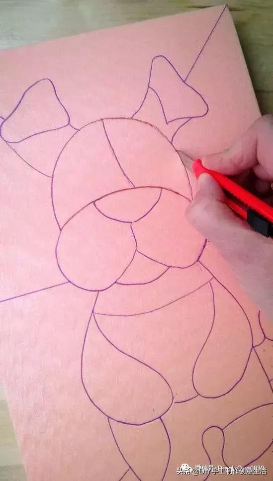 布艺diy拼布图案贴画,布画diy手工制作大全