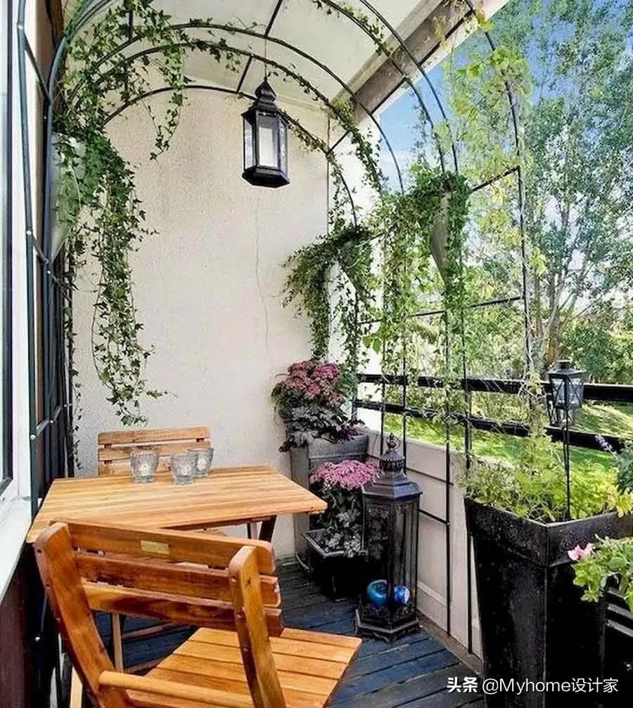 设计师家高颜值阳台极简设计,不靠墙大阳台怎么设计