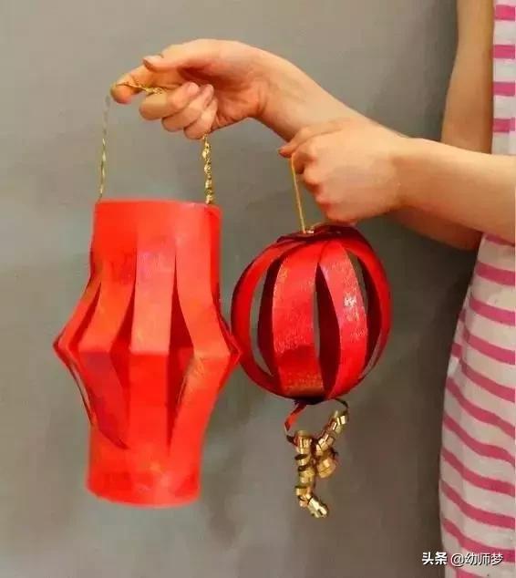 一年级新年灯笼手工制作,手工制作新年用品小灯笼