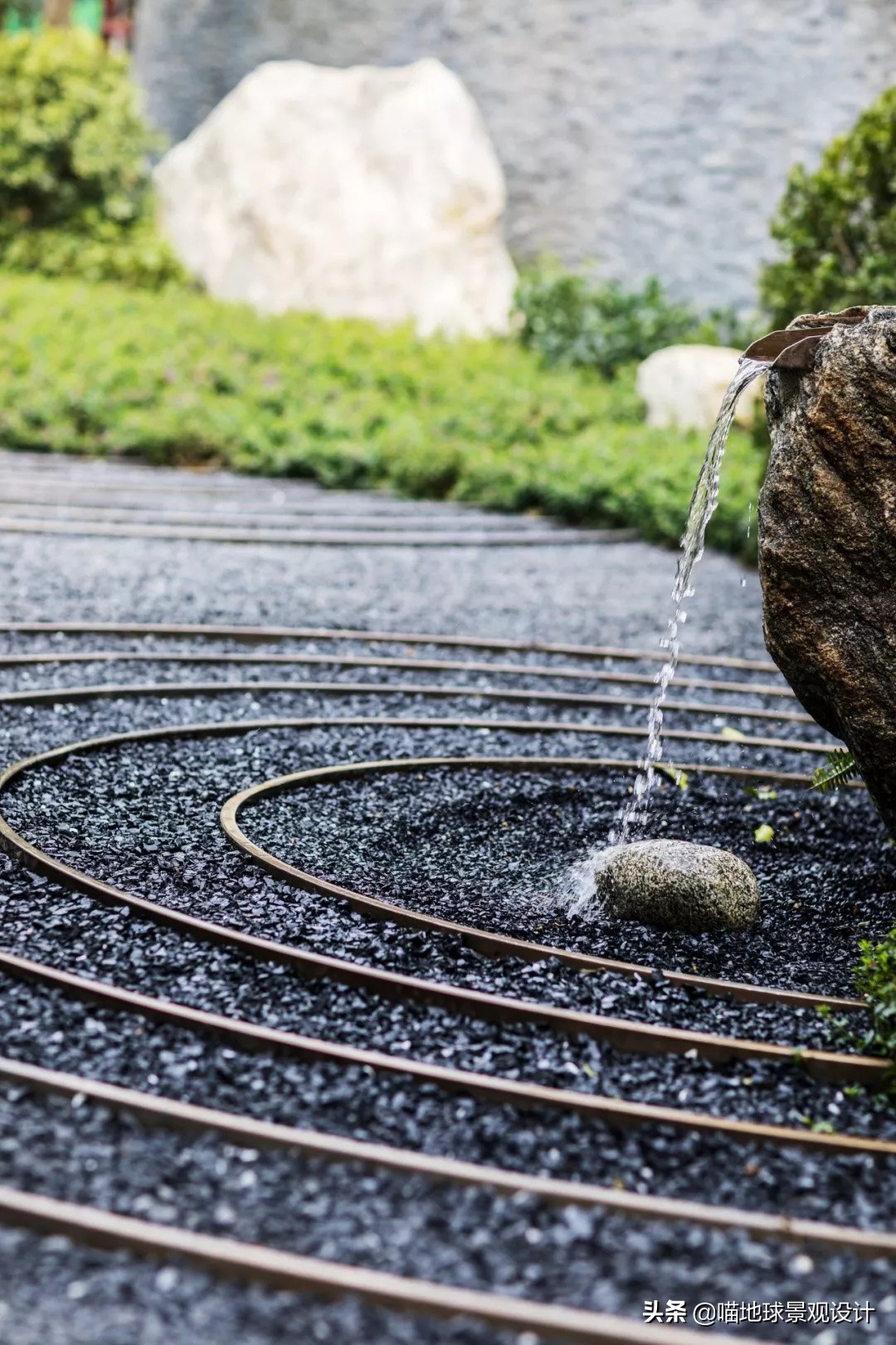 枯山水景观庭院,枯山水禅意小景观中式庭院