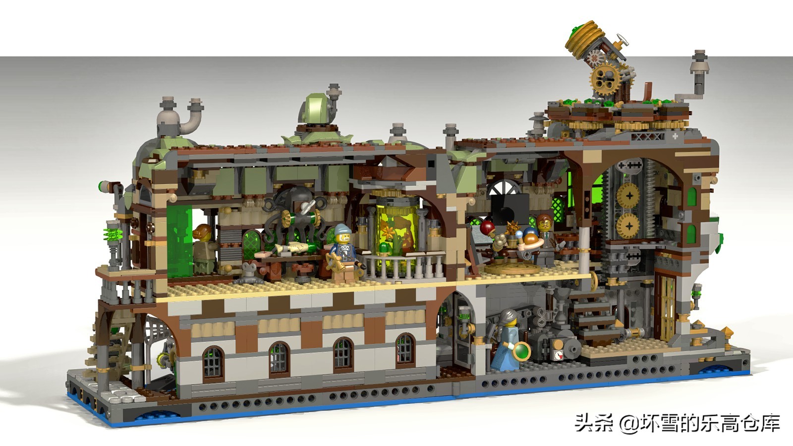 乐高搭建各个城市的地标建筑,用老乐高建造城市