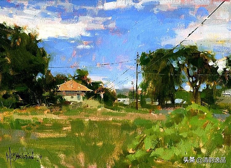 美国艺术家乔biwler油画作品赏析,丽莎印象派油画欣赏