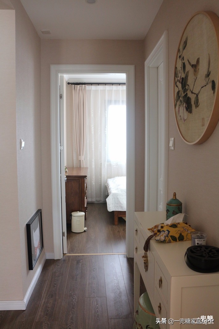 美式玄关背景墙,美式复古风格入户玄关迎门墙