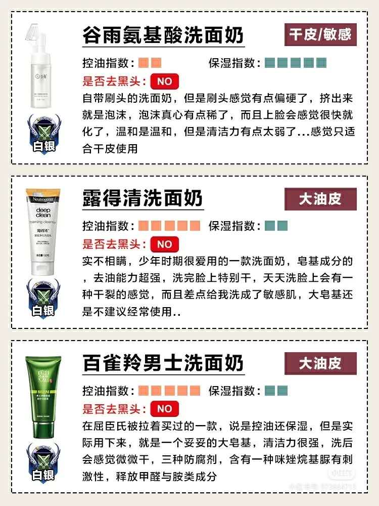 lbr男士洗面奶真正测评,2023新款男士洗面奶测评