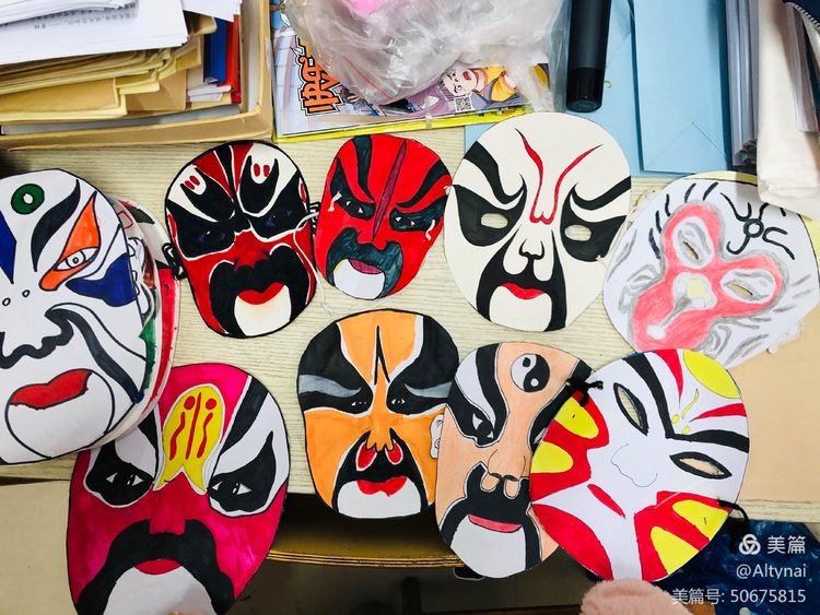 京剧脸谱绘画国粹简单,民间手绘京剧脸谱